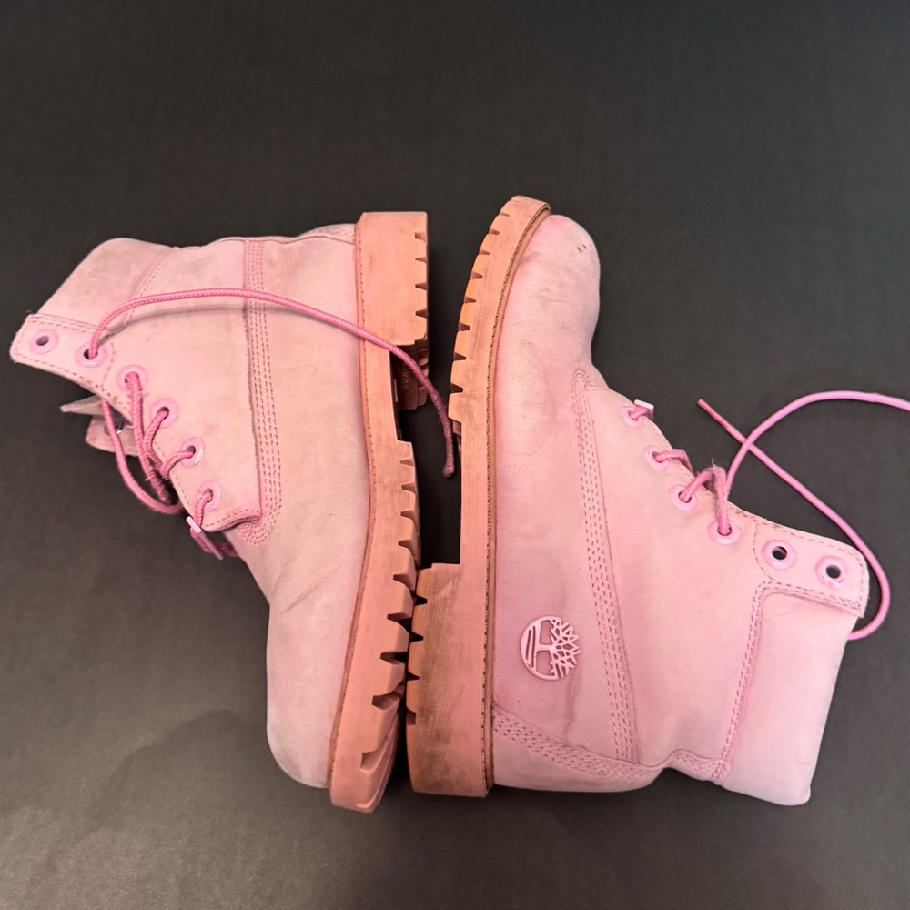 Pink Timberland Boots - Nubuck